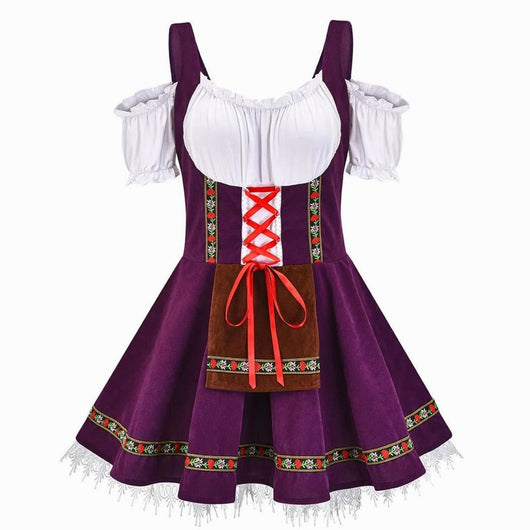 Luisa | Dames Oktoberfest off-shoulder mini-dirndl
