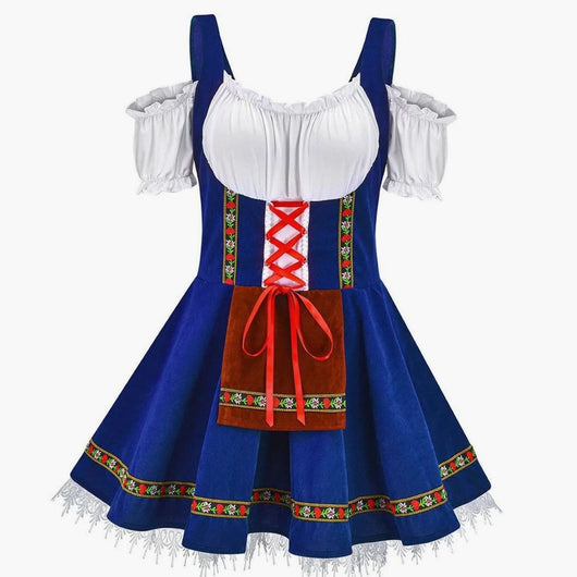 Luisa | Dames Oktoberfest off-shoulder mini-dirndl