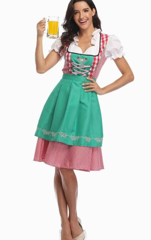 Luisa | Dames Oktoberfest off-shoulder mini-dirndl