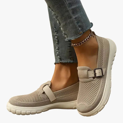 Annika | Dames ademende comfort instapschoenen met klittenband