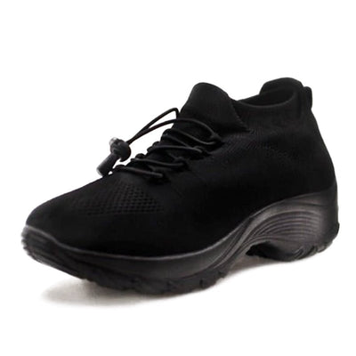 Lena | Dames comfort plateau sneakers met demping en veters