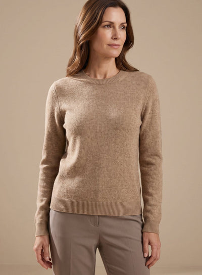 Sophie | Oversized dames gebreide loungeset met col en wijde broek