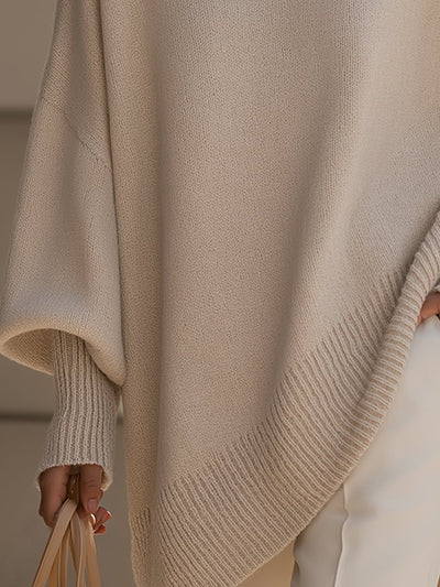 Charlotte | Oversized dames gebreide trui met vleermuismouwen
