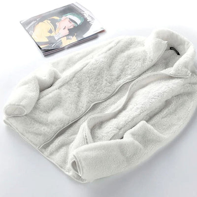 Annika | Oversized dames fleecejas met opstaande kraag en rits