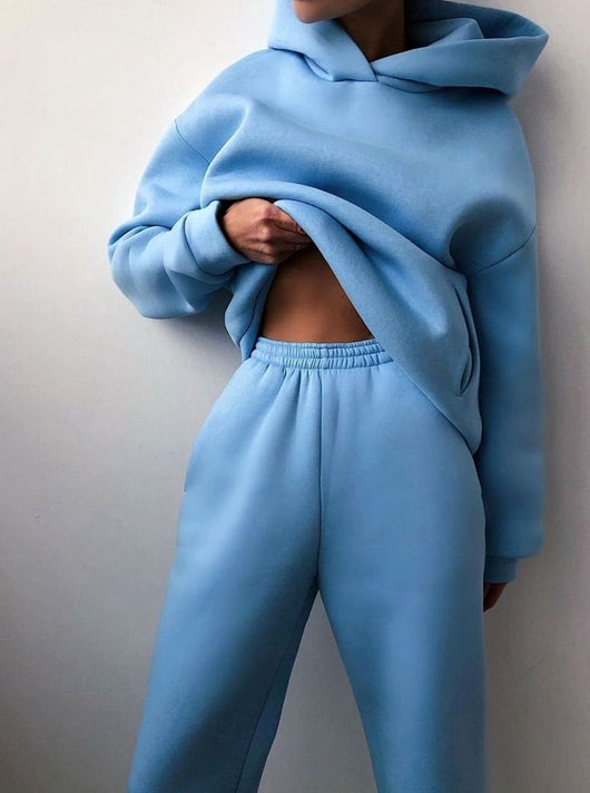 Amelie | Dames set met oversized hoodie en joggingbroek