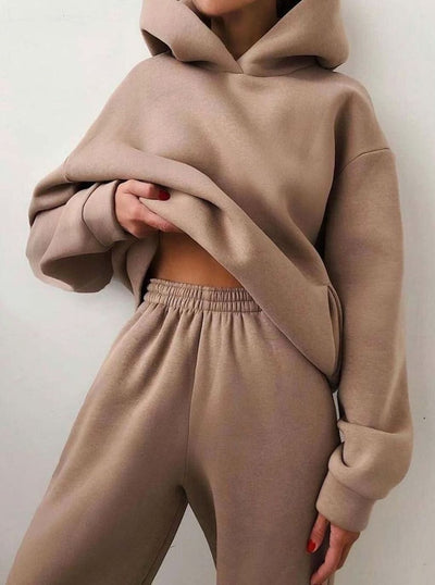 Amelie | Dames set met oversized hoodie en joggingbroek