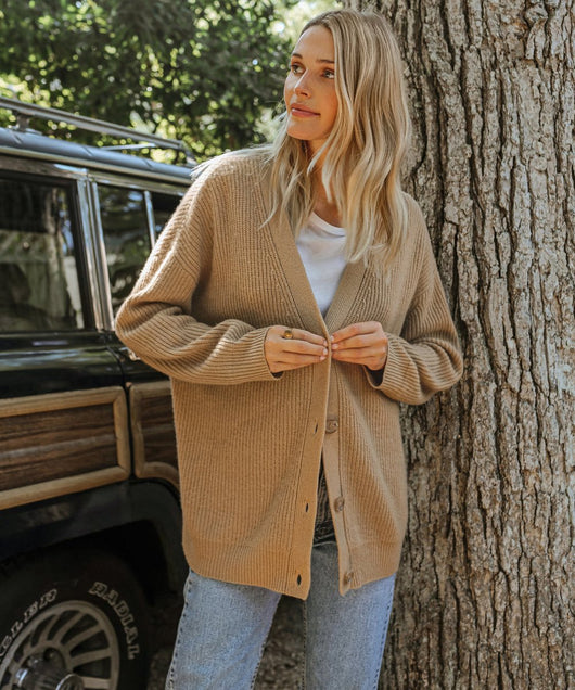 Lena | Oversized dames kasjmier vest met V-hals