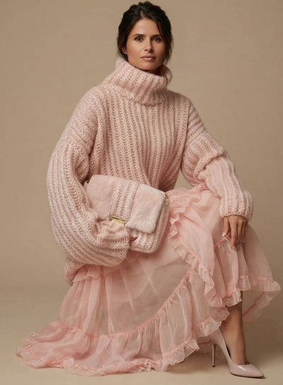 Charlotte | Oversized zachte warme dames coltrui