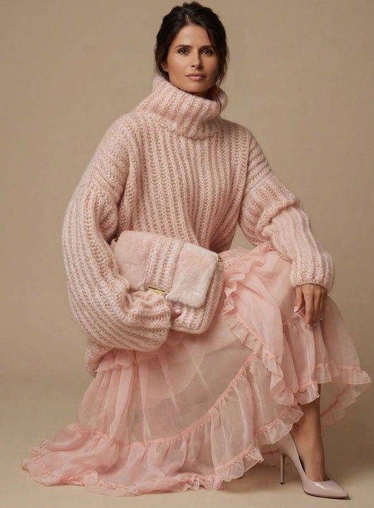 Charlotte | Oversized zachte warme dames coltrui