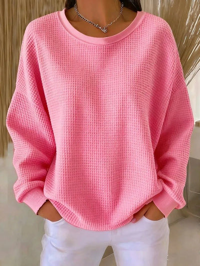 Sophie | Dames oversized gebreide trui met structuur