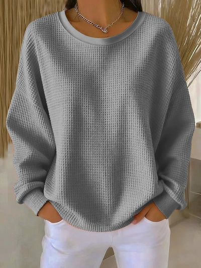Sophie | Dames oversized gebreide trui met structuur