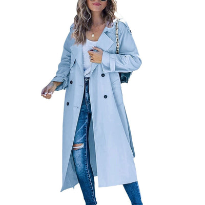 Sophie | Oversized dames trenchcoat met ceintuur en dubbele knoopsluiting