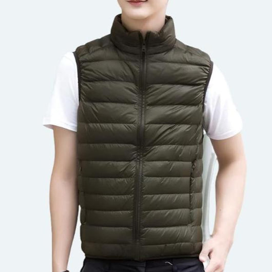 Mia | Lichte gewatteerde dames bodywarmer met rits