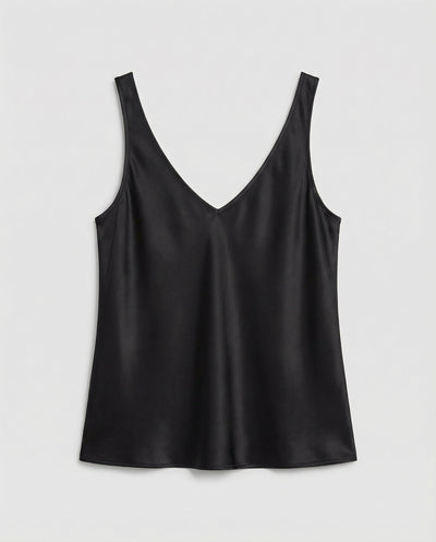Greta | Dames satijnen camisole met V-hals en brede bandjes