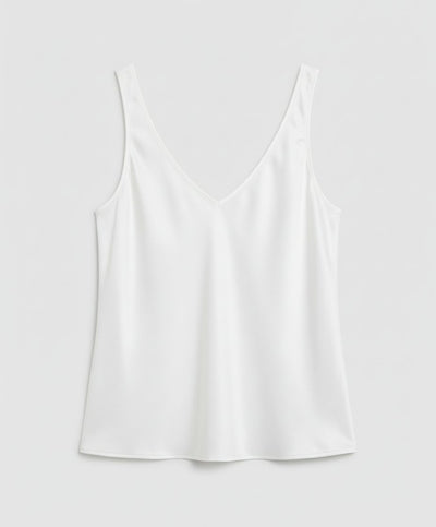 Greta | Dames satijnen camisole met V-hals en brede bandjes