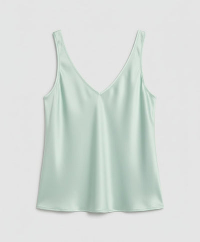 Greta | Dames satijnen camisole met V-hals en brede bandjes