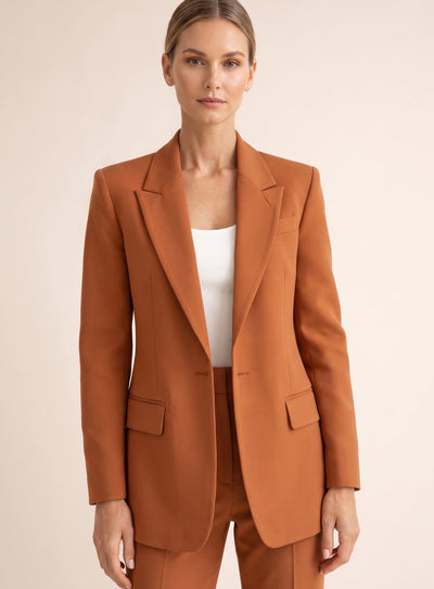 Elisabeth | Elegant tweedelig dames pak met flared broek en blazer