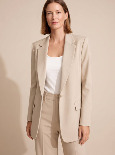Elisabeth | Elegant tweedelig dames pak met flared broek en blazer