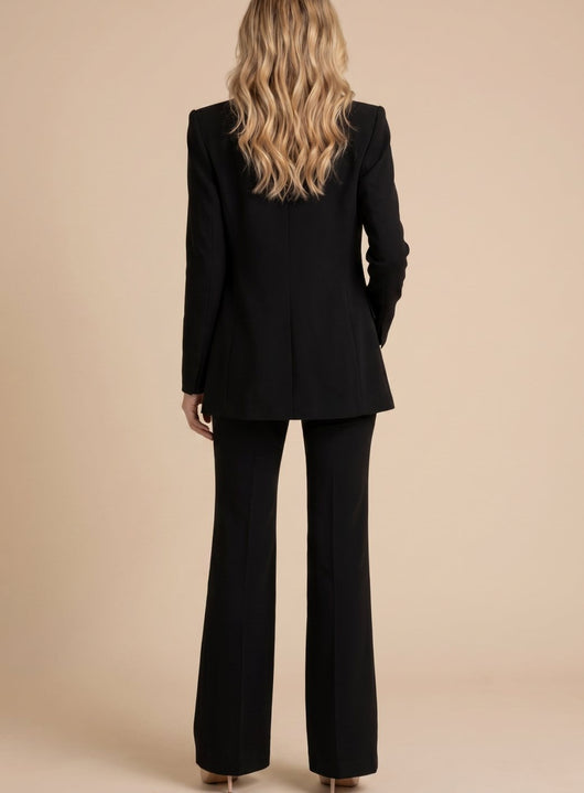 Elisabeth | Elegant tweedelig dames pak met flared broek en blazer