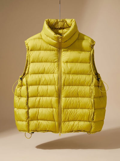 Annika | Gewatteerde dames bodywarmer met tweewegrits en opstaande kraag