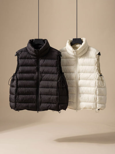 Annika | Gewatteerde dames bodywarmer met tweewegrits en opstaande kraag