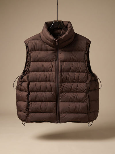 Annika | Gewatteerde dames bodywarmer met tweewegrits en opstaande kraag