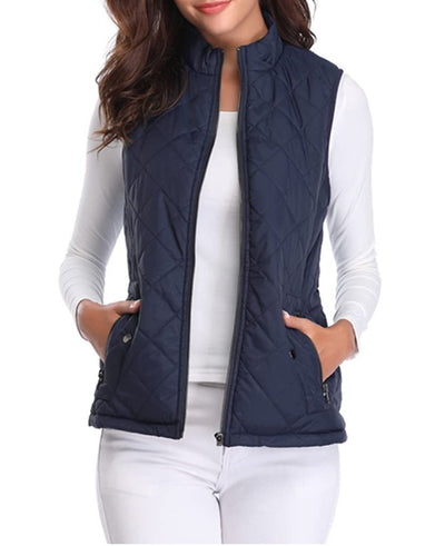 Leonie | Licht gevoerde dames bodywarmer met rits