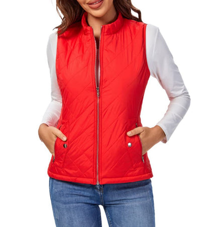 Leonie | Licht gevoerde dames bodywarmer met rits