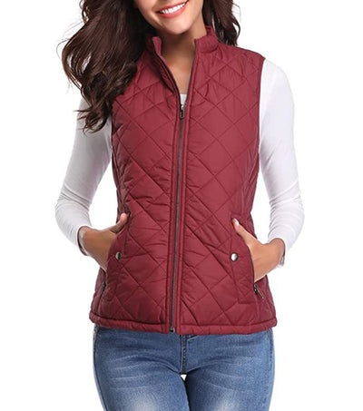Leonie | Licht gevoerde dames bodywarmer met rits