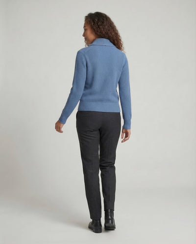 Frieda | Dames gebreid vest met reverskraag en knoopsluiting