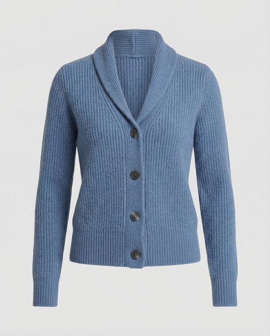 Frieda | Dames gebreid vest met reverskraag en knoopsluiting