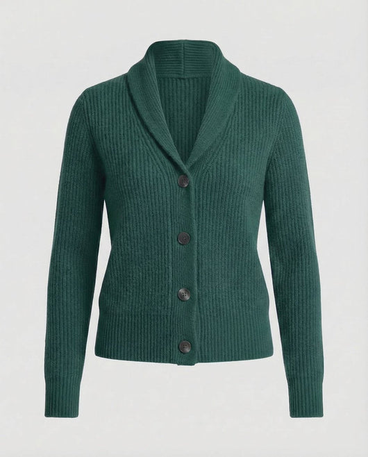 Frieda | Dames gebreid vest met reverskraag en knoopsluiting