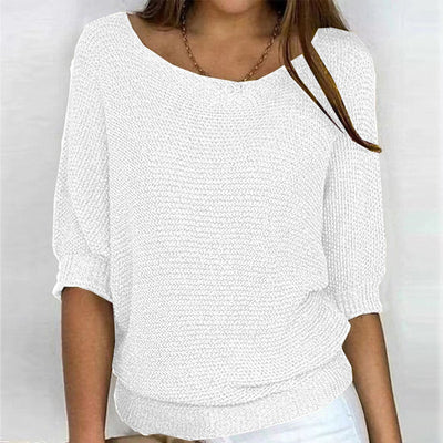 Lena | Casual oversized dames gebreide trui met vleermuismouwen