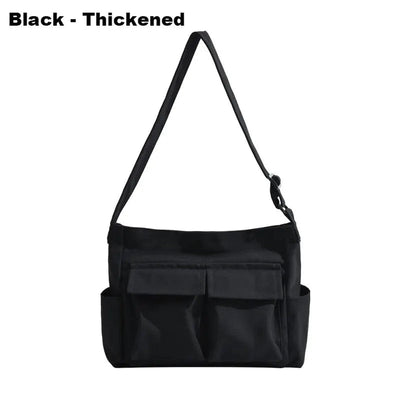 Emilia | Grote dames canvas shopper in vintagelook met zijzakken