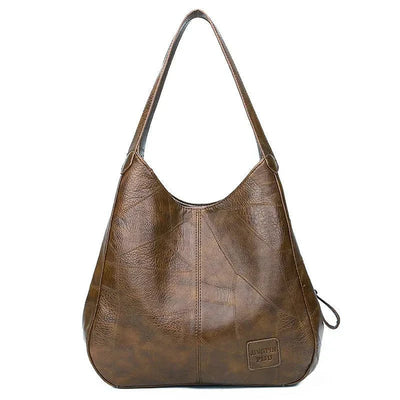 Lena | Dames vintage schoudertas van kunstleer in hobostijl