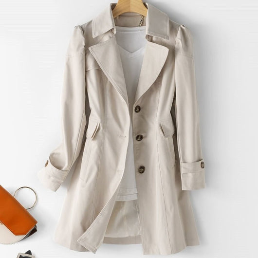 Elfriede | Elegante dames winterjas in blazer-trenchcoat model