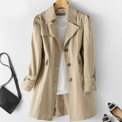 Elfriede | Elegante dames winterjas in blazer-trenchcoat model