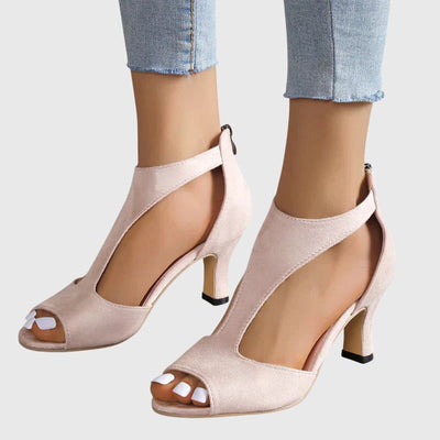 Delfina pumps met blokhak