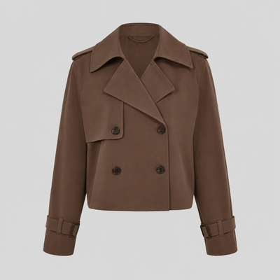 Dorney korte trenchcoat in vintagelook