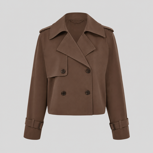 Dorney korte trenchcoat in vintagelook