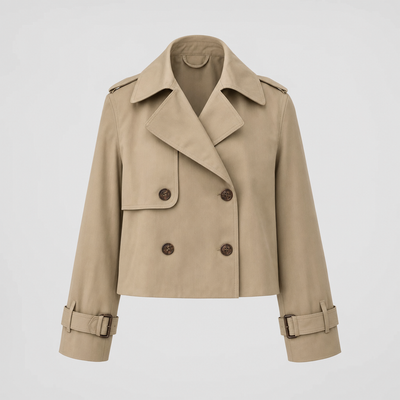 Dorney korte trenchcoat in vintagelook
