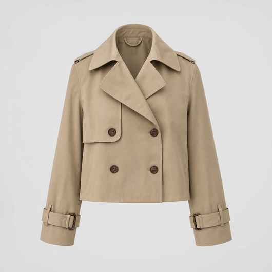 Dorney korte trenchcoat in vintagelook