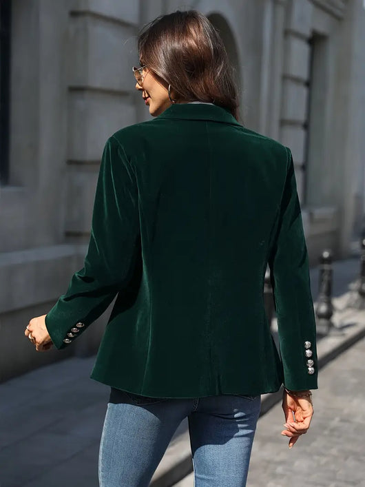 Sabina | Klassieke dames blazer met enkele knoop