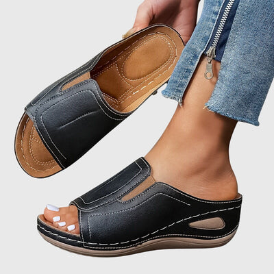 Aretha comfortabele platte sandalen