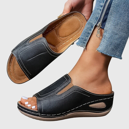 Aretha comfortabele platte sandalen