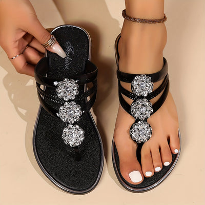Eloira glamoureuze platte sandalen