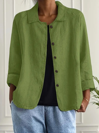 Hanna | Lichte dames casual jas met knoopsluiting