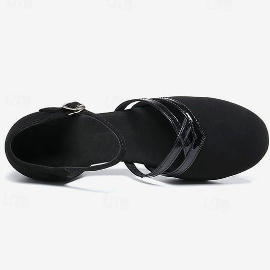 Amelie | Elegante dames dansschoenen met flexzool, enkelbandje en blokhak