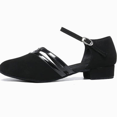 Amelie | Elegante dames dansschoenen met flexzool, enkelbandje en blokhak