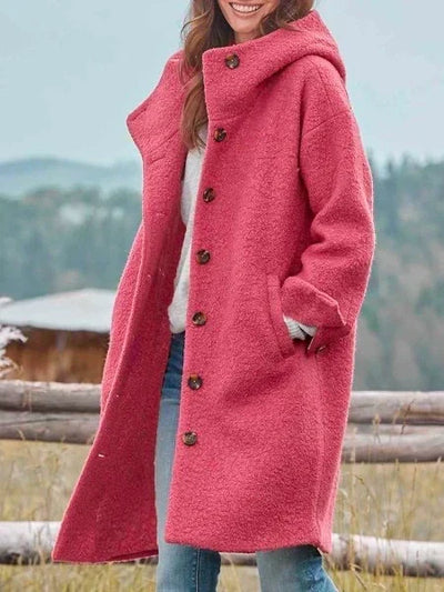Selina | Oversized dames wintermantel met knoopsluiting